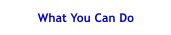 What You Can Do