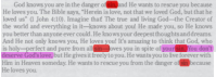 You don't deserve God's love