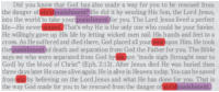 Jesus died a gratuitously horrible death for you